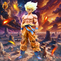 Figurine Goku Super Saiyajin énorme — Dragon Ball Z