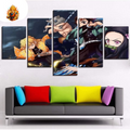 Tableau Décoratif Tanjiro, Nezuko, Zenitsu et Inosuke — Demon Slayer