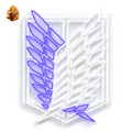 Néon LED SNK Corps d'Enquête — L'Attaque des Titans