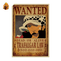 Poster Wanted Trafalgar D Law — One Piece