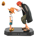 Figur von Red Shanks mit Monkey D. Luffy - One Piece