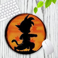 Tapis de Souris Rond Goku Entrainement — Dragon Ball Z