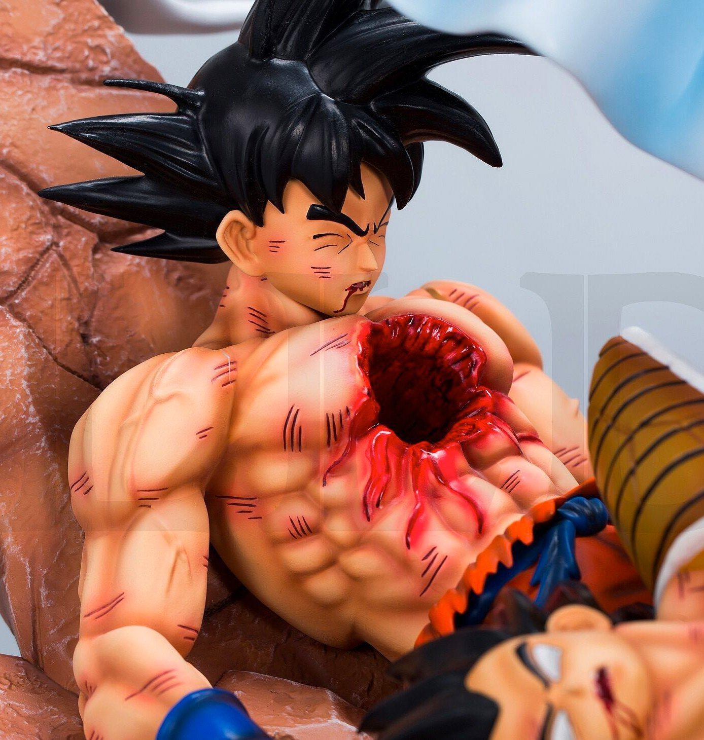 Figura de coleccionista de Piccolo, Goku y Raditz