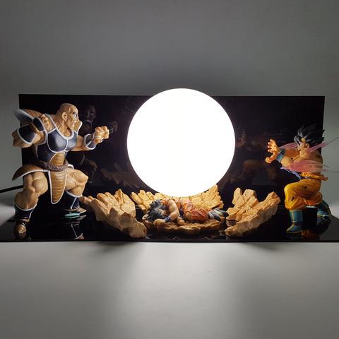 Dragon Ball Z Goku vs Nappa Lampe