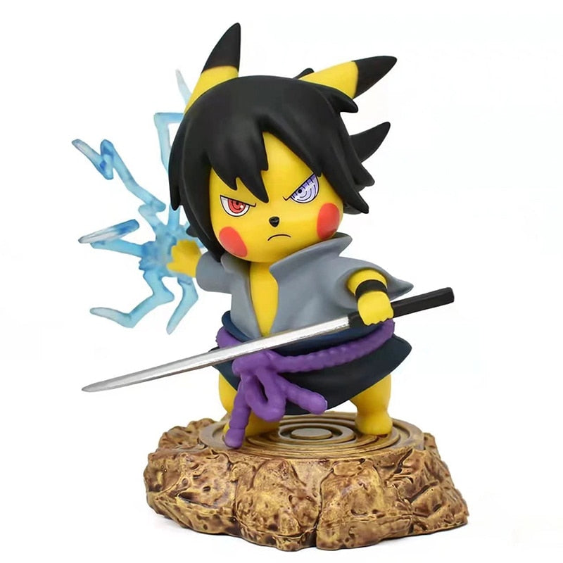 Figurine Pokémon Pikachu Sasuke Uchiha