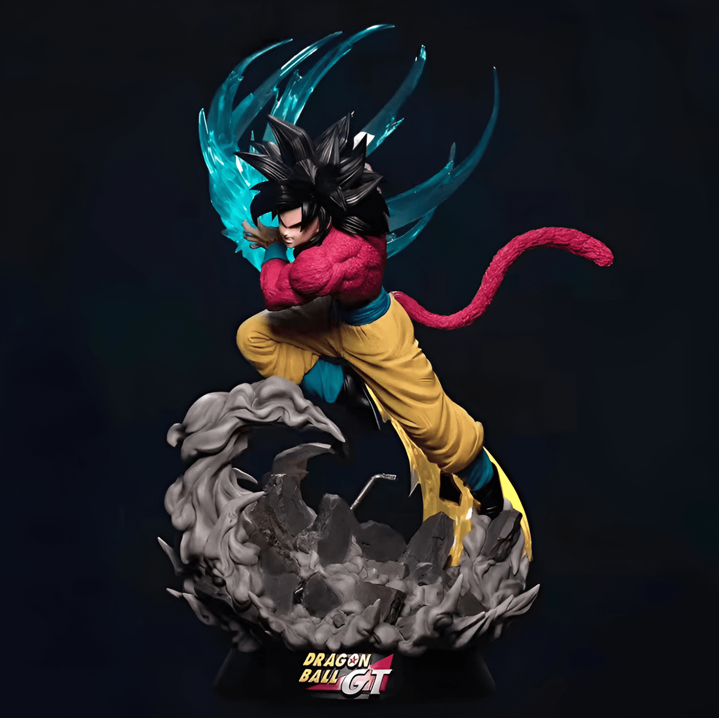 Figura Dragon Ball Goku Saiyan 4 Kamehameha