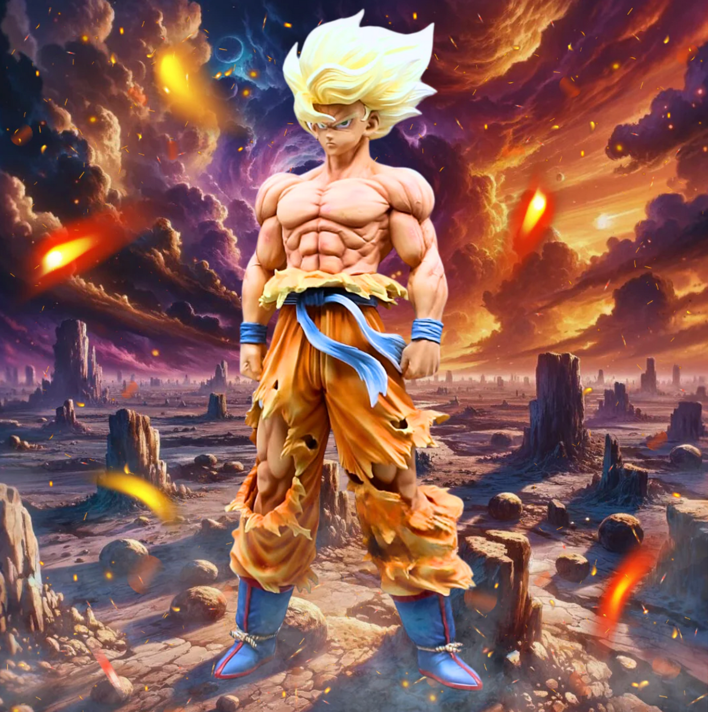 DBZ Goku Super Saiyajin Riesenfigur