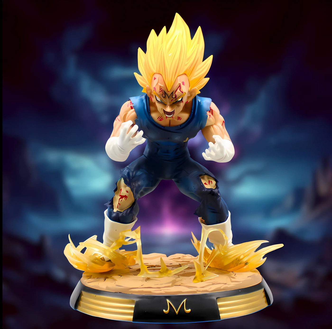 Figura DBZ Majin Vegeta Rage Saiyan