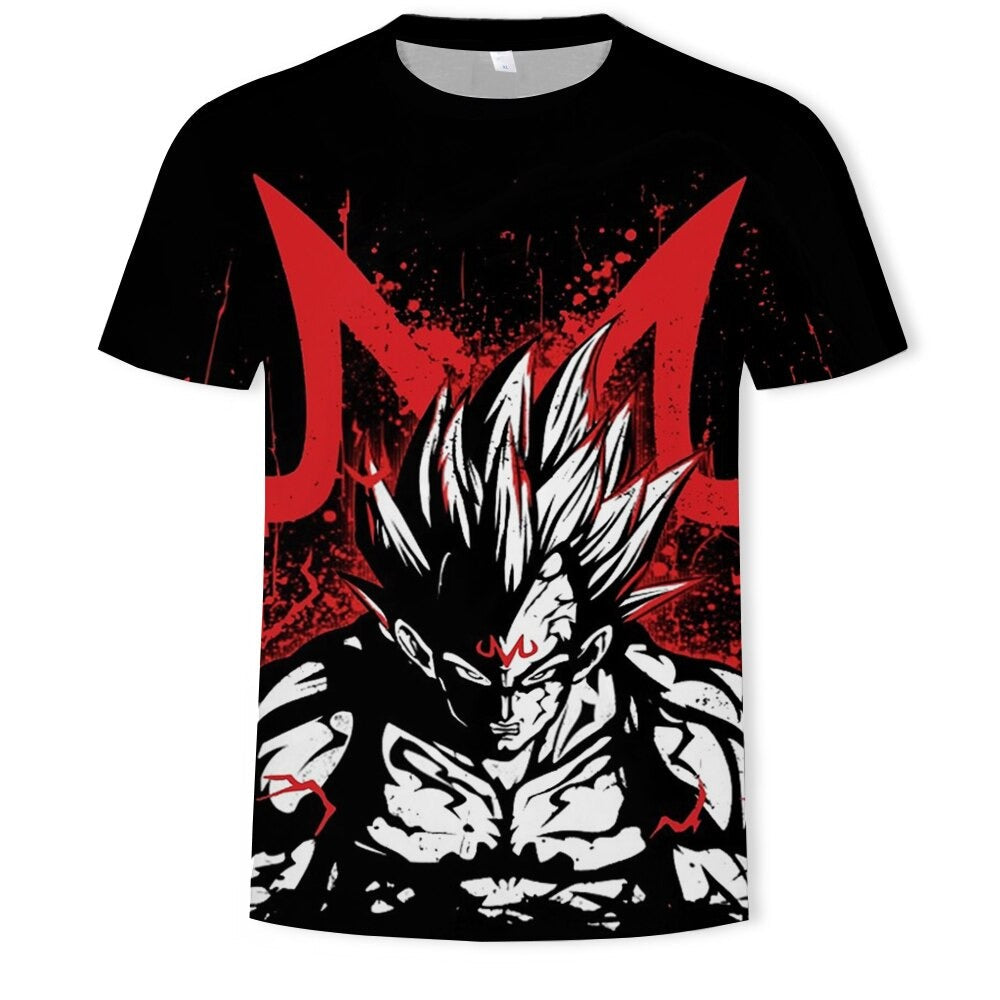 Camiseta Dragon Ball Z Majin Vegeta Locura