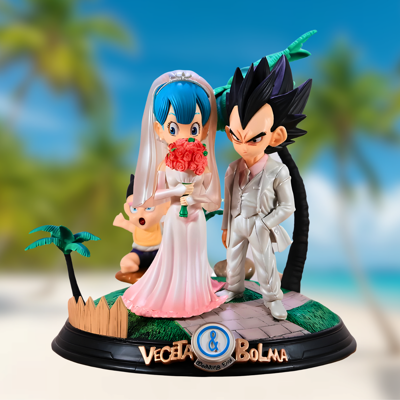 Figura Boda Dragon Ball Vegeta y Bulma