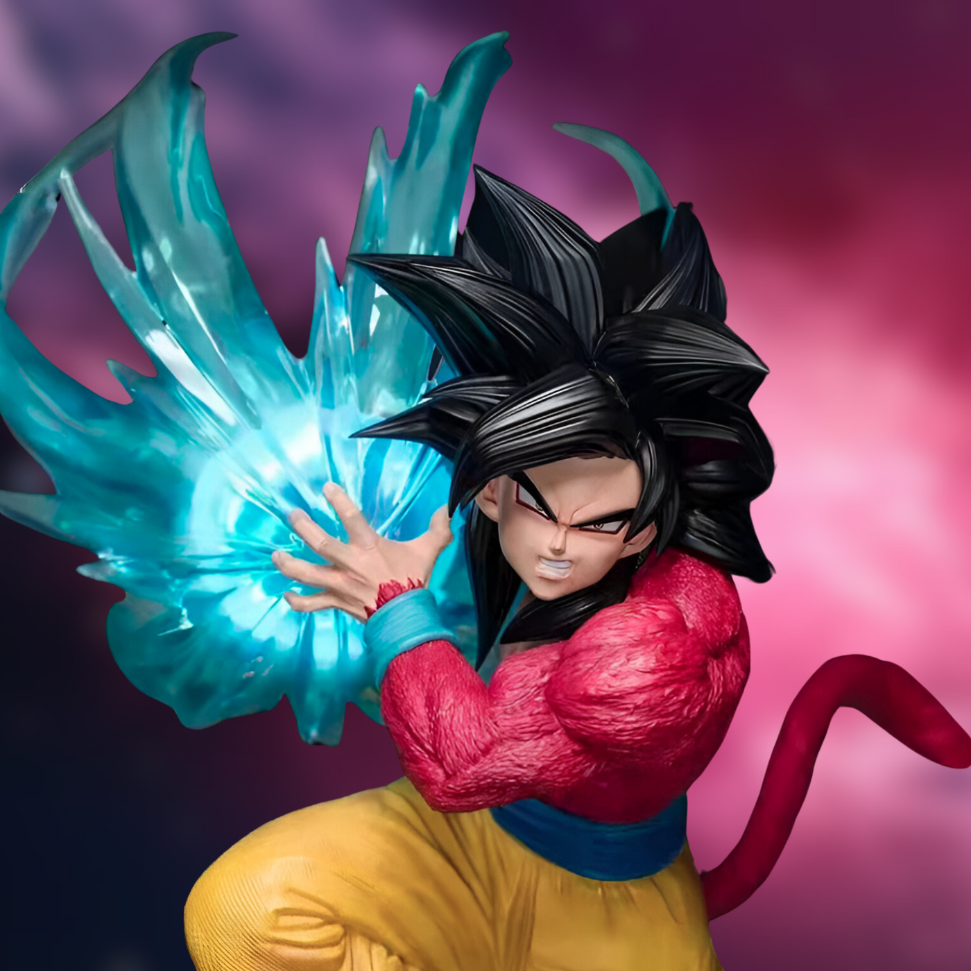 Figura Dragon Ball Goku Saiyan 4 Kamehameha