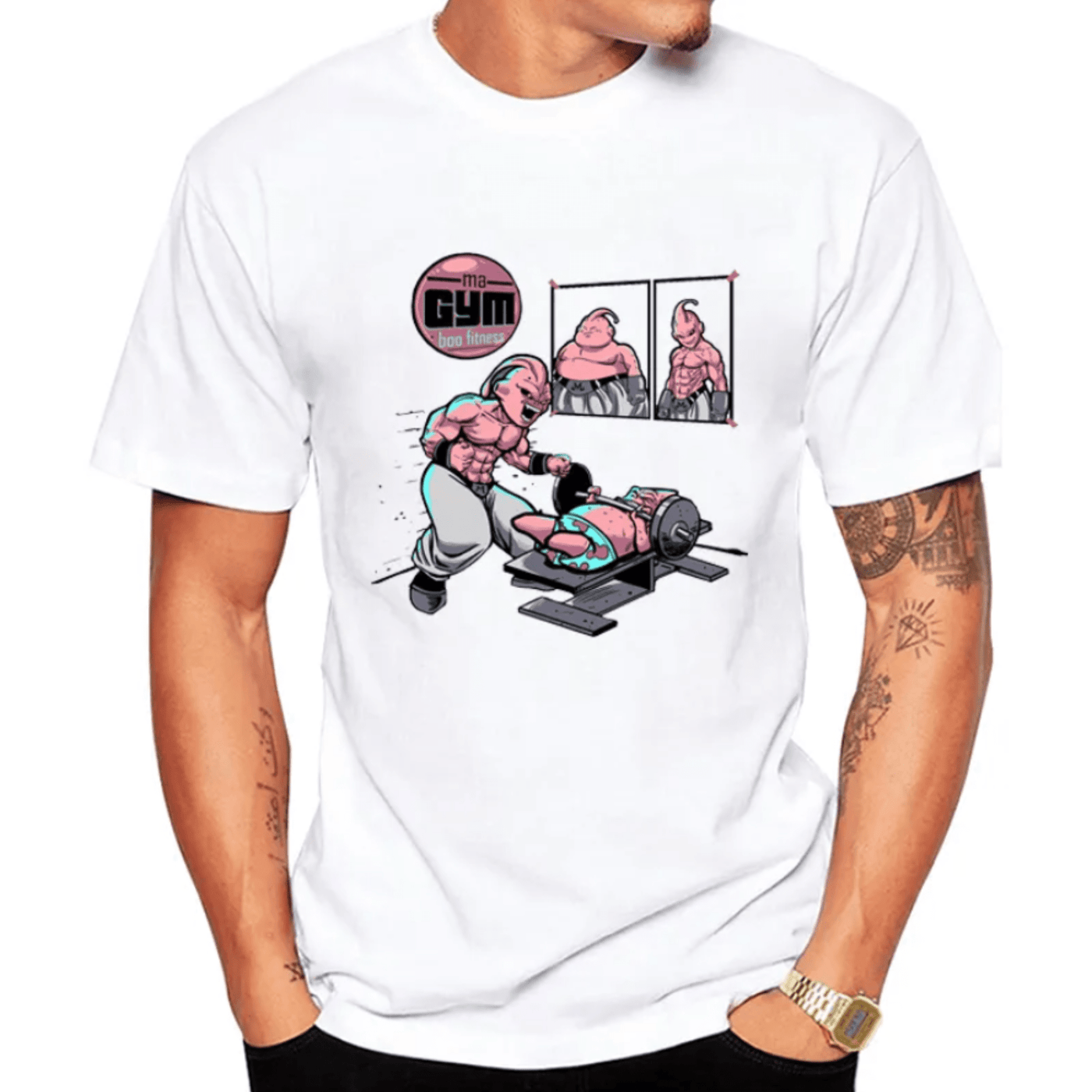 Camiseta Dragon Ball Buu Culturismo