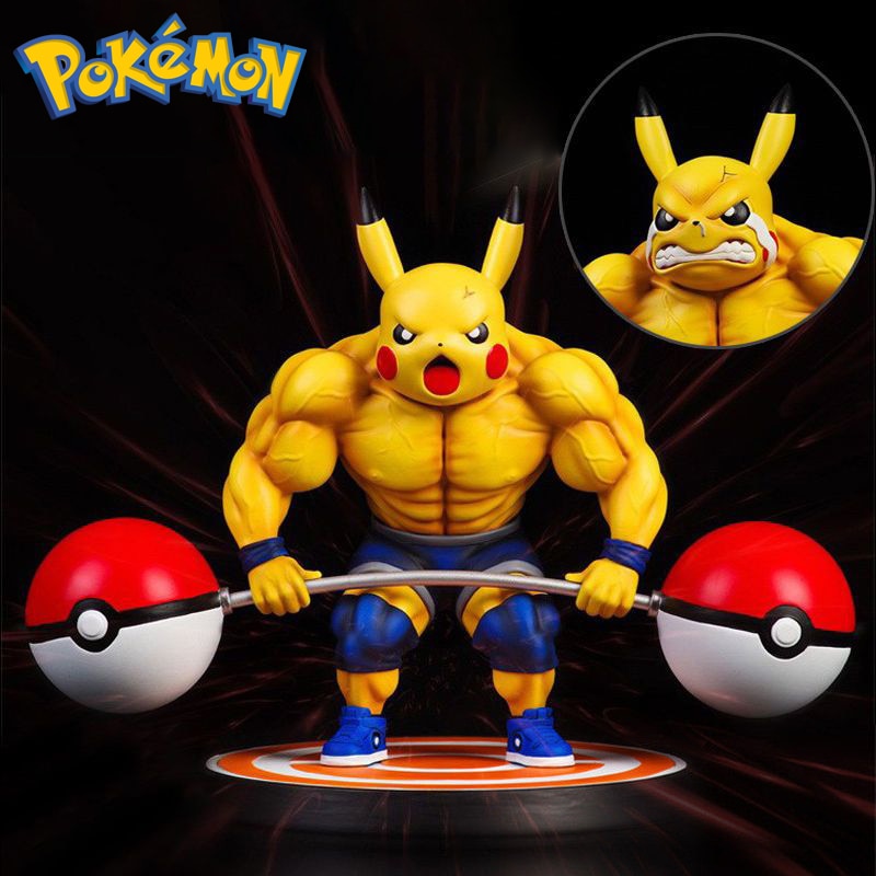 Figurine Pikachu Musclé