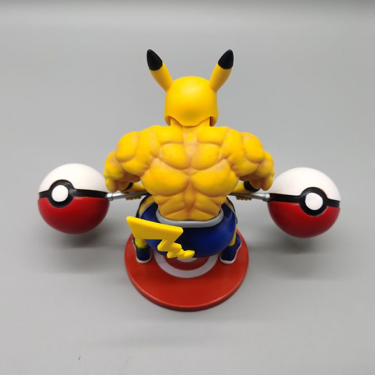 Figurine Pikachu Musclé dos