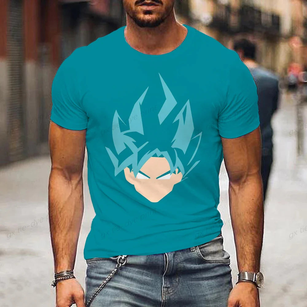 Dragon Ball Vegetto Saiyajin Blue Head T-Shirt