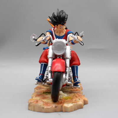 Figura DBZ Goku y Gohan en moto