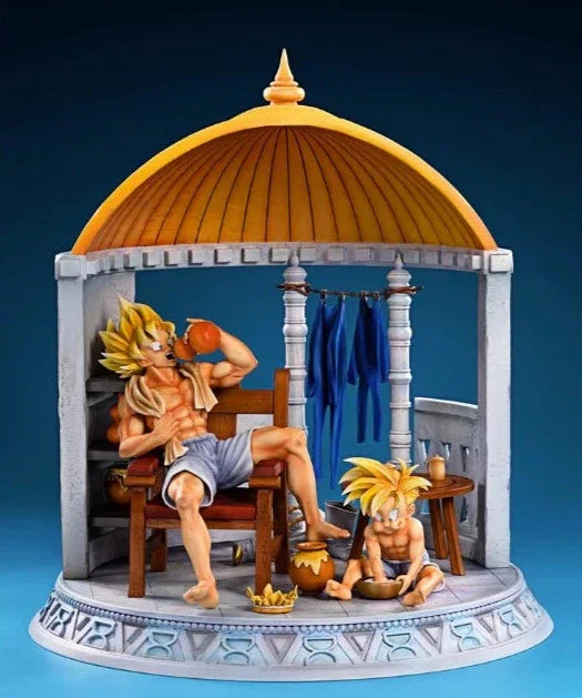 Figura de coleccionista Goku y Gohan Time Room