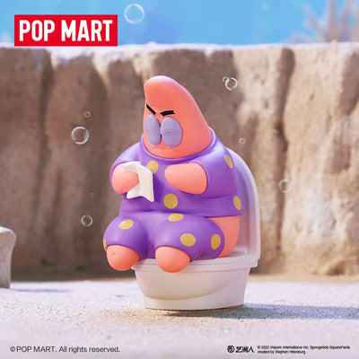 Figurine Popmart Patrick toilette - Bob l'Eponge