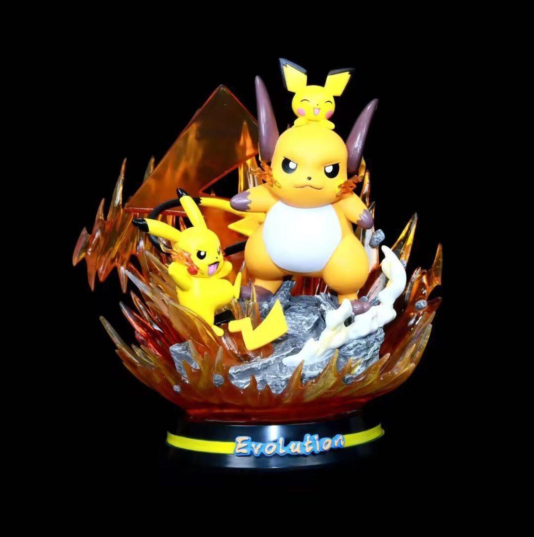Figurine Pichu Pikachu Raichu Deluxe