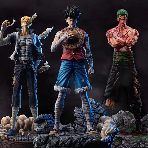 Figurine One Piece Roronoa Zoro, Luffy, Vinsmoke Sanji