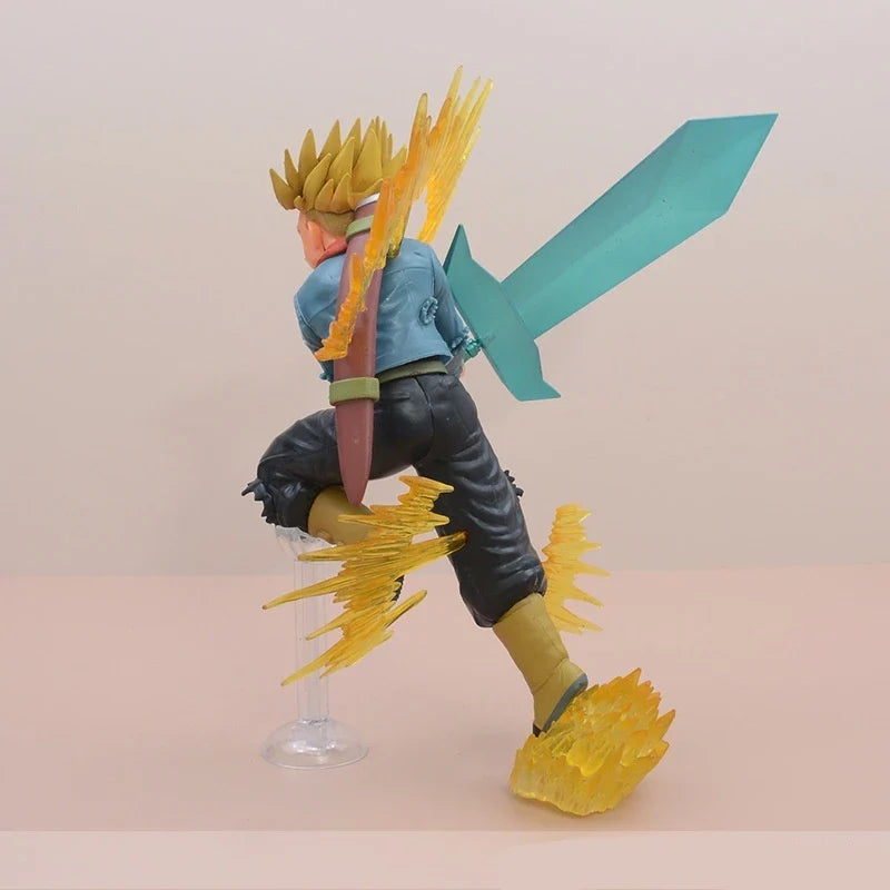 Dragon Ball Figur Trunks aus der Zukunft und sein Schwert