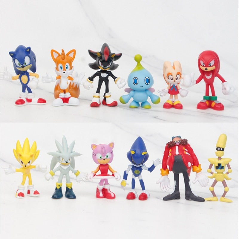 Figurines Sonic lot de 12