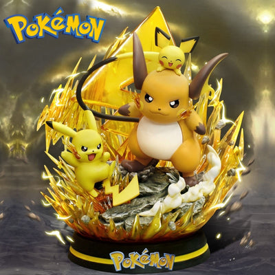 Figurine Pichu Pikachu Raichu Deluxe