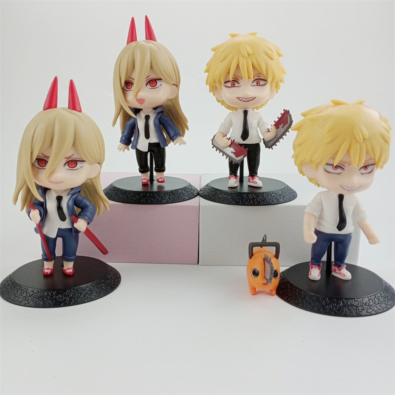 Figurines Chainsaw Man lot de 4