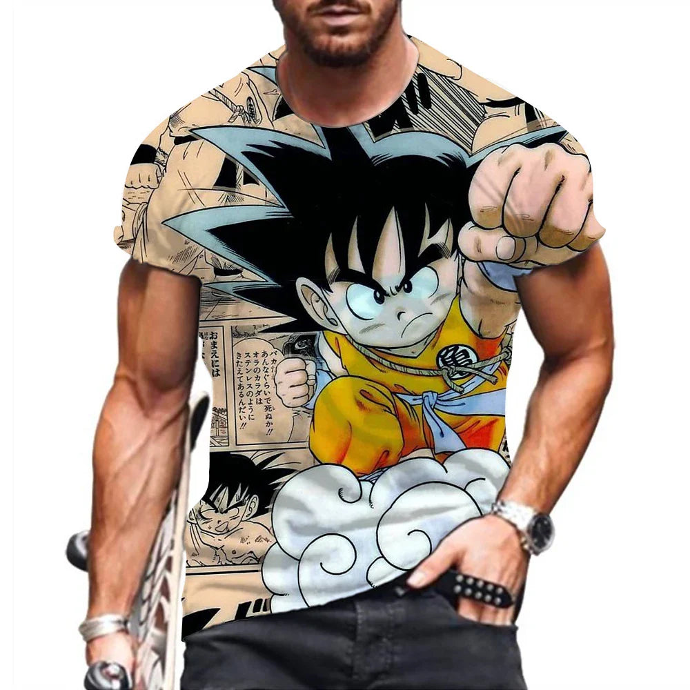 Camiseta Dragon Ball Goku Pequeña Manga