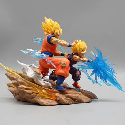 Figura Dragon Ball Gohan y Goku VS Cell