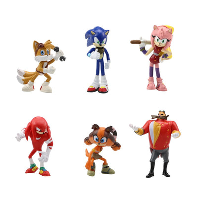 Sonic The Hedgehog-Figuren 5–7 cm – Set mit 6 Teilen, Band 3