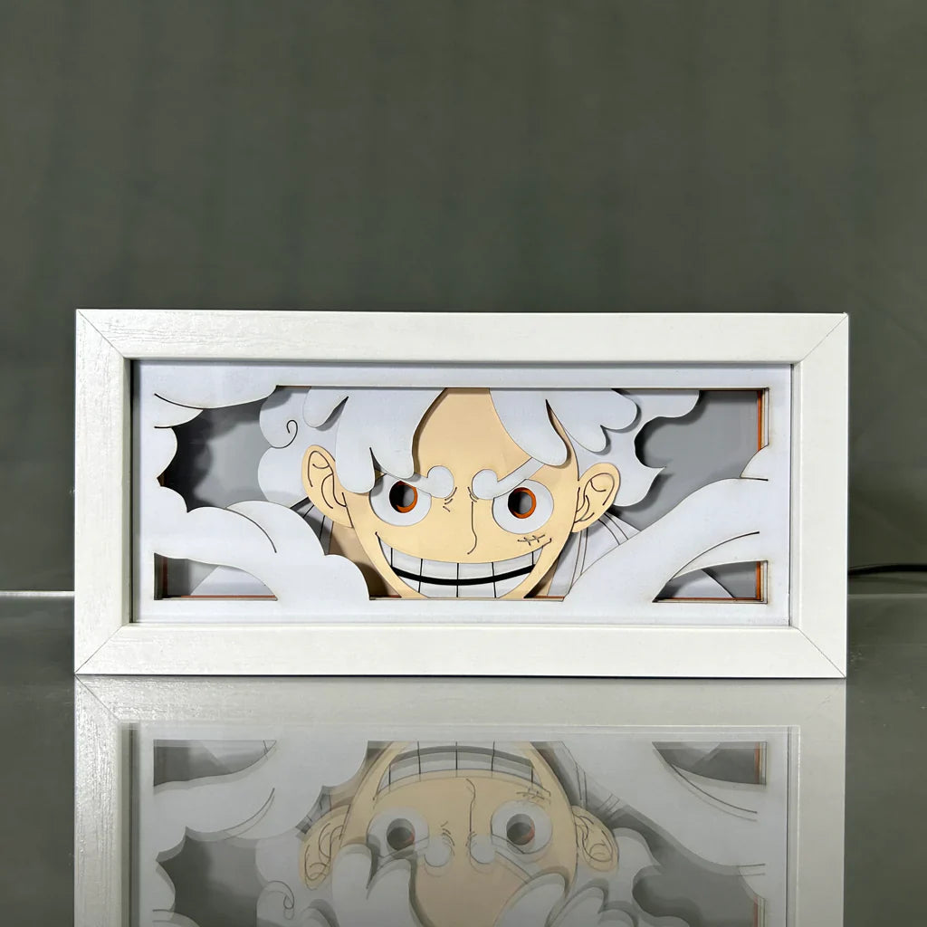 Caja de luz blanca Luffy 5 Gear