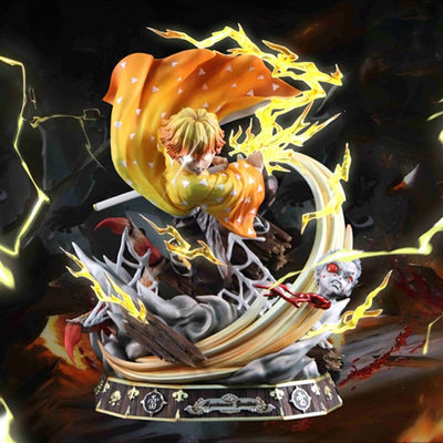 Figurine Collector en Resine Zenitsu Frappe Foudroyante