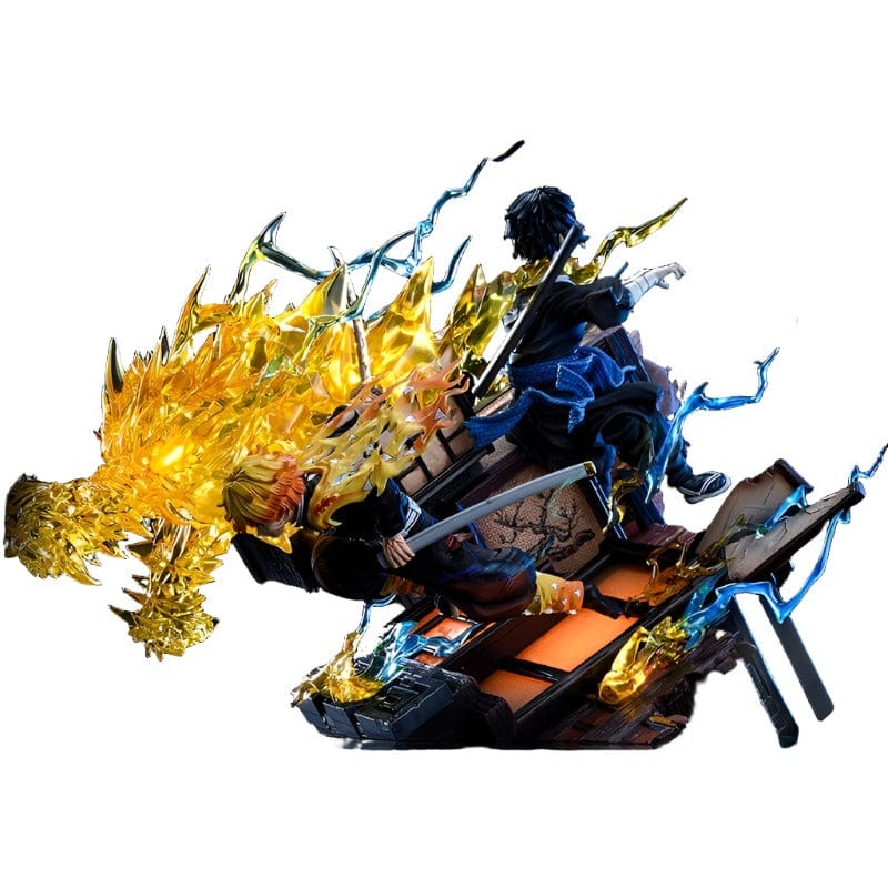Figurine Collector en Resine Zenitsu vs Kaigaku