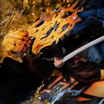 Figurine Collector en Resine Zenitsu vs Kaigaku