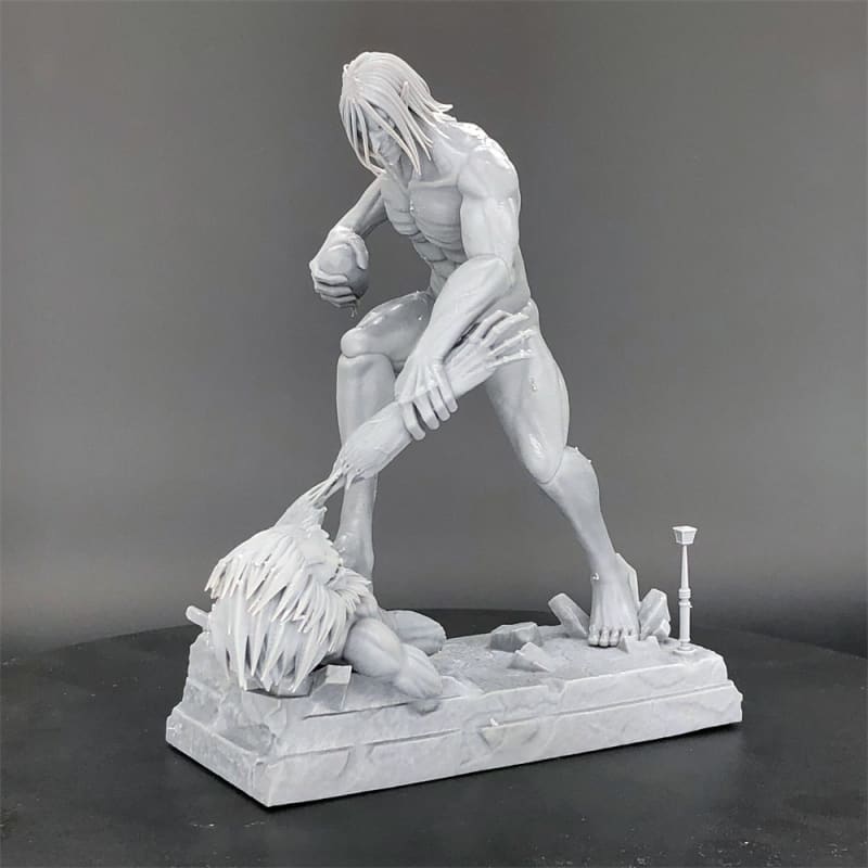 Figurine en résine du Titan Assaillant vs Titan Mâchoire - Attaque des Titans™