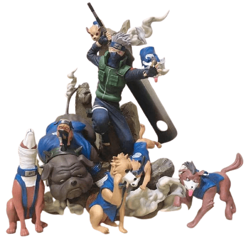 Figurine Kakashi Chiens Ninja