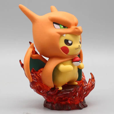 Figura Pokémon - Pikachu Cosplay Gengar y Charizard