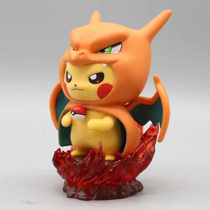 Figura Pokémon - Pikachu Cosplay Gengar y Charizard