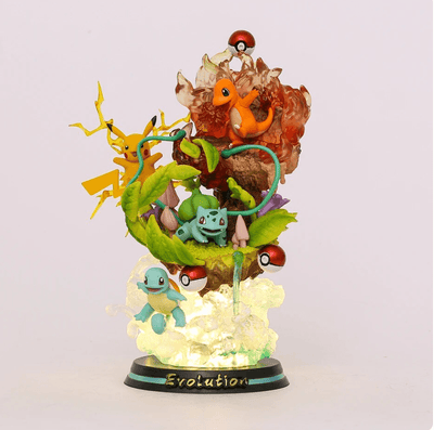 Figurine Pokémon - Pikachu, Salamèche, Bulbizarre & Carapuce