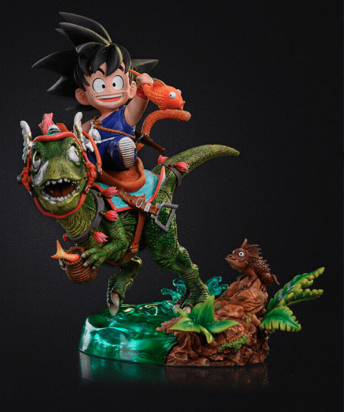 Figurine Dragon Ball Goku Petit & Dinosaure