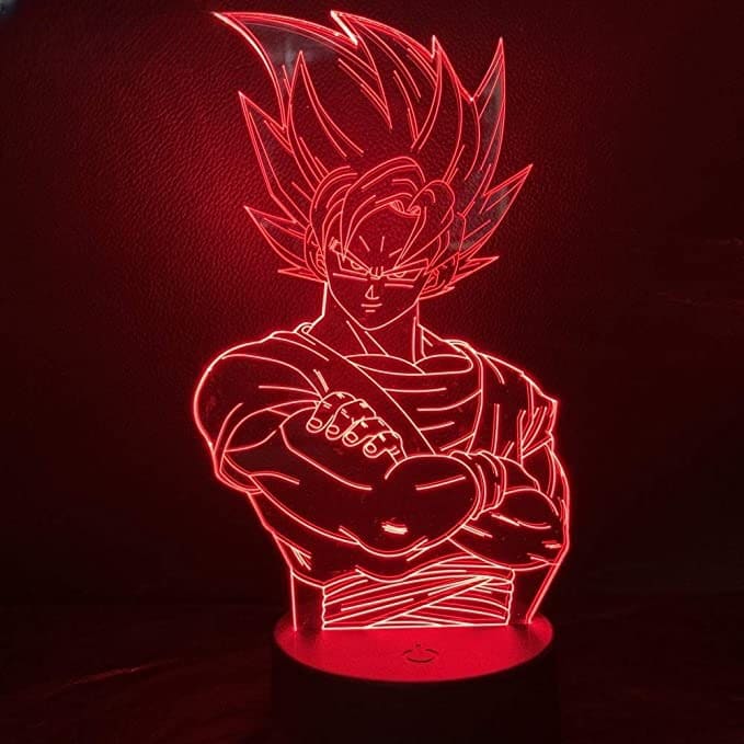 Lámpara LED Goku SSJ Rosado - Dragon Ball Z™