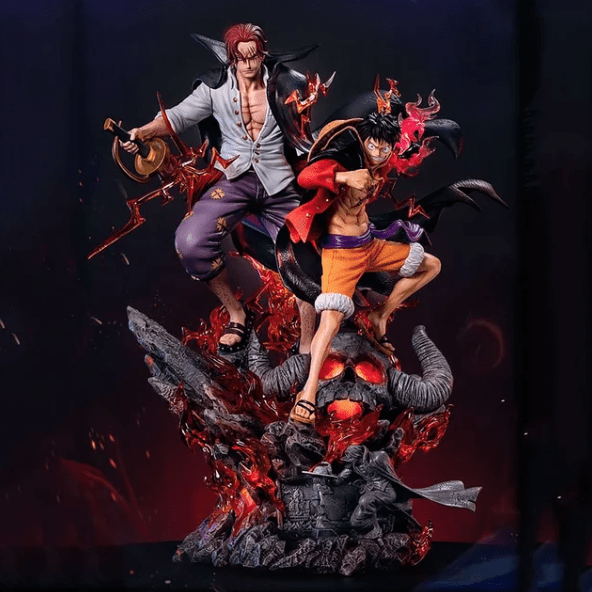 Figurine One Piece Luffy & Shanks