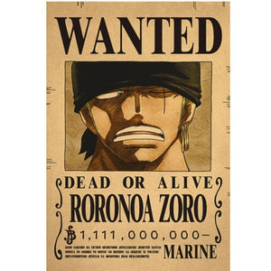 Poster Wanted Roronoa Zoro "Post Wano" - One Piece™