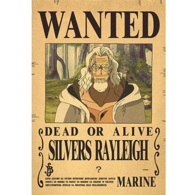 Poster Wanted Silver Rayleigh – One Piece™