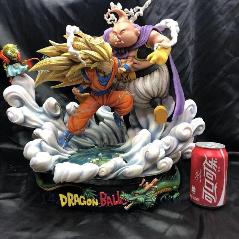 Sammlerfigur Goku SSJ3 gegen Majin Buu