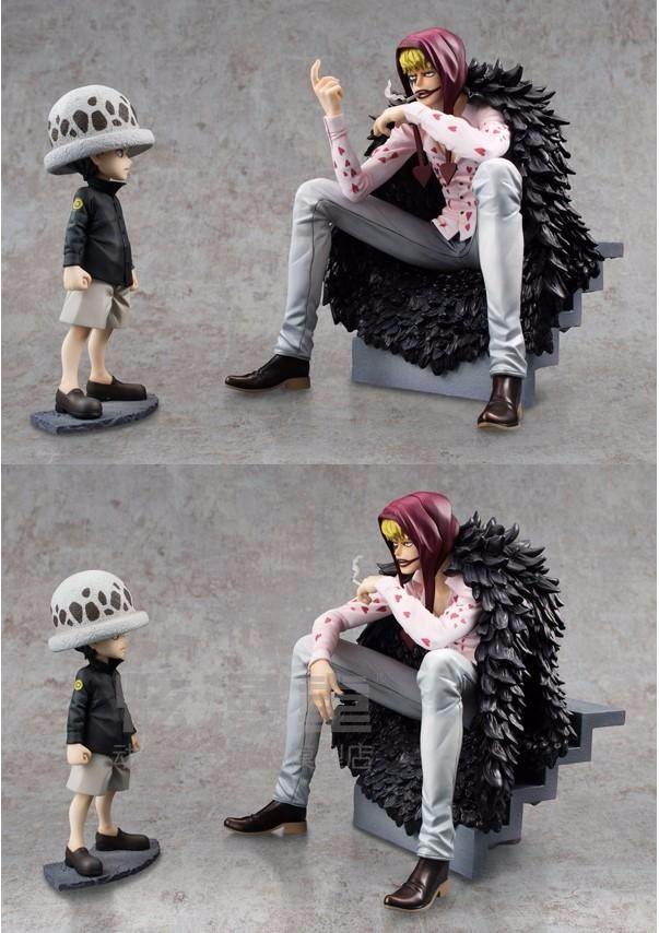 Figurine One Piece Corazon (12cm) & Trafalgar Law (7cm)