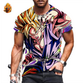 Figurine T Shirt dans le style manga Goku — Dragon Ball Z