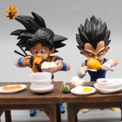 Figurines Goku & Vegeta de restaurant