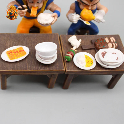 Figurines Goku & Vegeta de restaurant